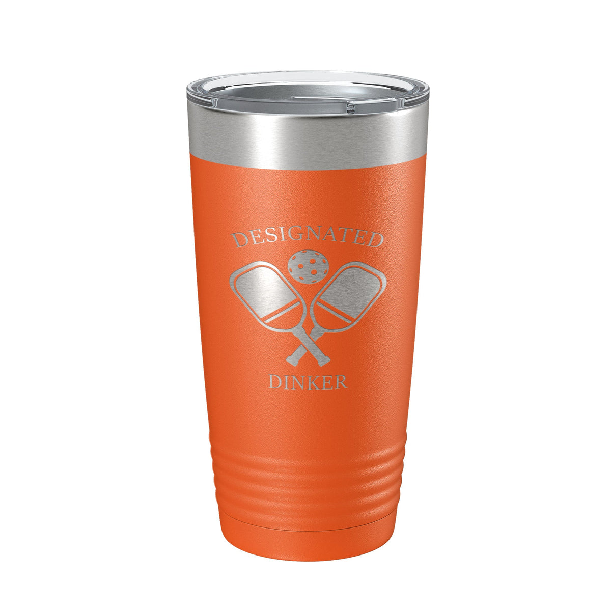 Pickleball Tumbler Designated Dinker Travel Mug Funny Pickle Ball Insulated Laser Engraved Coffee Cup Gift 20 oz-17